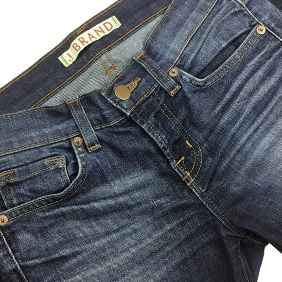 J Brand Womens Skinny Fit Mid-Rise Stretch Denim Jeans Blue Size 24 - Picture 6 of 7